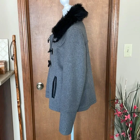 Cozy Gray Wool Jacket by Express - Picture 9 of 17